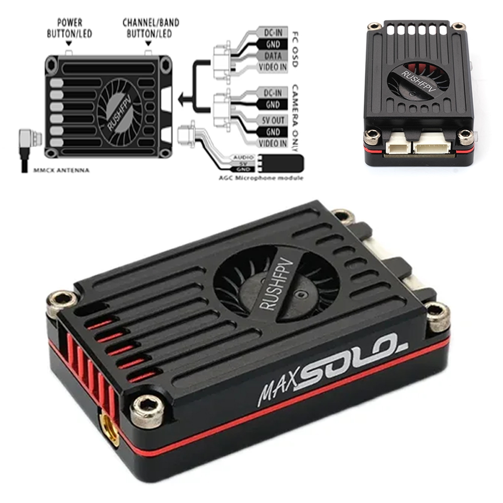 RUSHFPV RUSH MAX SOLO 5.8GHz 2 - Rushfpv Rush Max Solo 5.8G 2.5W Vtx ulasan dan harga